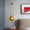Настінний світильник Ellipse Ring із мармуру — бра, колір золото і білий, з матеріалу метал, стиль модерн