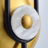 Настінний світильник Ellipse Ring із мармуру — бра, колір золото і білий, з матеріалу метал, стиль модерн