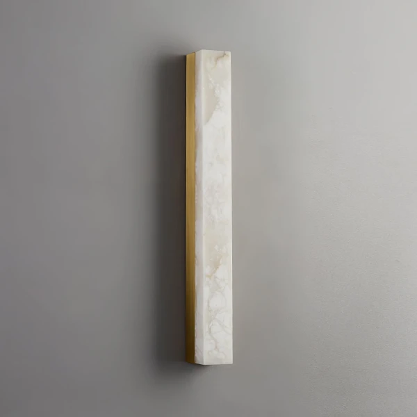 Настінний світильник Emerson Alabaster — бра, колір латунь і білий, стиль модерн