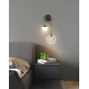 Настінний світильник Ferra LED — бра, колір латунь і чорний, з матеріалу акрил, стиль модерн