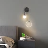 Настінний світильник Ferra LED — бра, колір латунь і чорний, з матеріалу акрил, стиль модерн