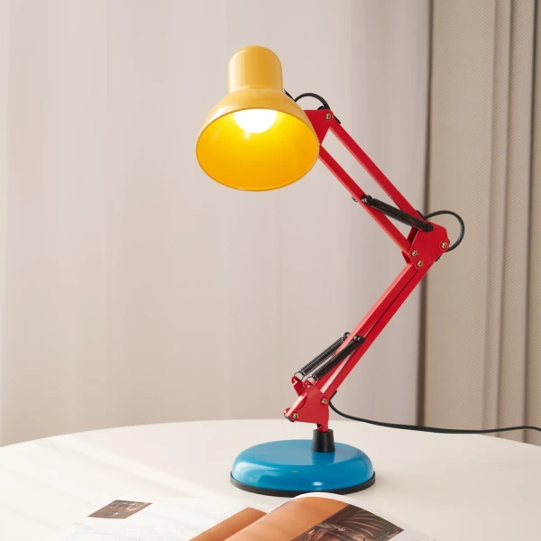 Настольная лампа Flexi Bright — цвет желтый і красный, из материала метал, стиль модерн