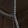 Светодиодная люстра Gabriel Infinity Loop | Изготовление на заказ светильников любого размера для элитных домов и коммерческих помещений — цвет прозрачный і хром, из материала акрил, залізо,