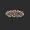 Подвесной светильник Golden Cloud Weave — цвет золото, из материала метал, стиль модерн