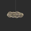 Подвесной светильник Golden Cloud Weave — цвет золото, из материала метал, стиль модерн