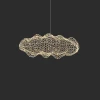 Подвесной светильник Golden Cloud Weave — цвет золото, из материала метал, стиль модерн