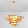 Люстра Petals Gold Murano — цвет розовый і золото, из материала метал, скло, стиль современный