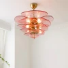 Люстра Petals Gold Murano — цвет розовый і золото, из материала метал, скло, стиль современный