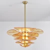 Люстра Petals Gold Murano — цвет розовый і золото, из материала метал, скло, стиль современный