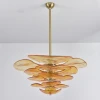 Люстра Petals Gold Murano — цвет розовый і золото, из материала метал, скло, стиль современный