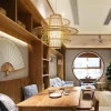 Подвесной светильник Sigyn Bamboo ручной работы — цвет бамбук, стиль арт деко
