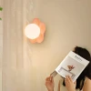 Настенный светильник La Fleur — бра, цвет белый і розовый, из материала смола, скло, стиль модерн