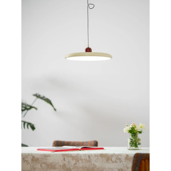 Підвісний світильник Lola Swing — колір червоний і зелений, з матеріалу метал, акрил, стиль модерн
