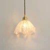 Маленький підвісний світильник Lotus Crystal — колір латунь, з матеріалу метал, стиль модерн