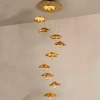 Люстра Livra Leaf — цвет латунь, из материала метал, стиль модерн