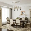Люстра Lucerna Royale — цвет ореха і латунь, из материала скло, дерево, стиль современный