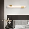 Настенный светильник Lumen Bar Alabaster — бра, цвет золото і белый, из материала метал, алебастр, стиль модерн