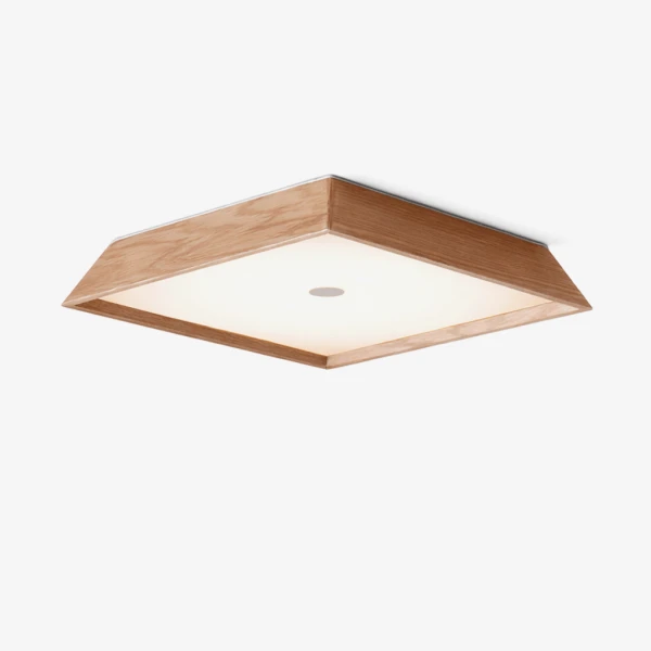 Стельовий світильник Lumo Wood — колір дерева і колір горіха, з матеріалу  дерево, акрил, стиль модерн