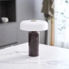Настольная лампа Lunara Marble — цвет черный і белый, из материала мармур, метал, стиль модерн