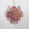 Подвесная люстра Lunaria Disc Murano — цвет синий і зеленый, из материала  метал, скло, стиль современный
