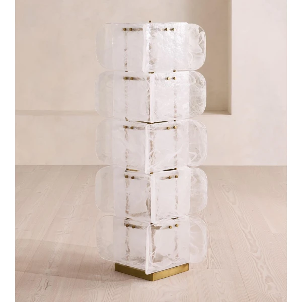 Торшер Lush Glass Tower — торшери, колір зелений і золото, з матеріалу  метал, скло, стиль сучасний