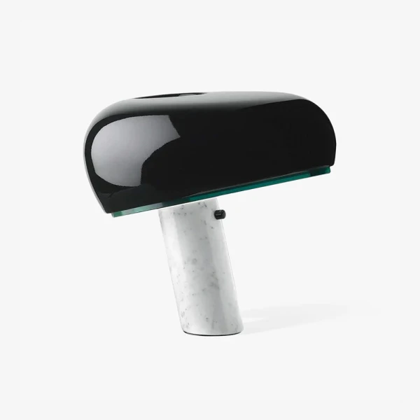 Настільна лампа Nucleus Marble — колір чорний і білий, з матеріалу метал, мармур, стиль модерн
