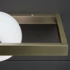 Настенный светильник Mondrian Glass — бра, цвет медь і черный, из материала залізо, скло