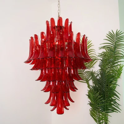 Люстра Murano Crimson Cascade