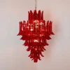 Люстра Murano Crimson Cascade — люстри дизайнерські, колір хром, з матеріалу метал, скло, стиль сучасний