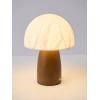 Настольная лампа Myco Mushroom — цвет ореха і белый, из материала метал, папір, стиль модерн