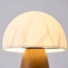 Настольная лампа Myco Mushroom — цвет ореха і белый, из материала метал, папір, стиль модерн