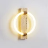 Niva Sconce — бра, колір жовтий і білий, з матеріалу метал,  жовтий травертин, стиль модерн