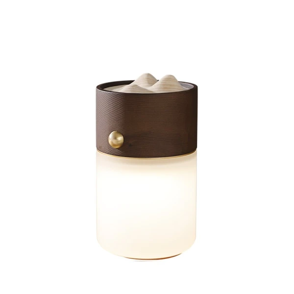 Настольная лампа Nomad Lantern — цвет дерева і цвет ореха, из материала метал, дерево, стиль модерн