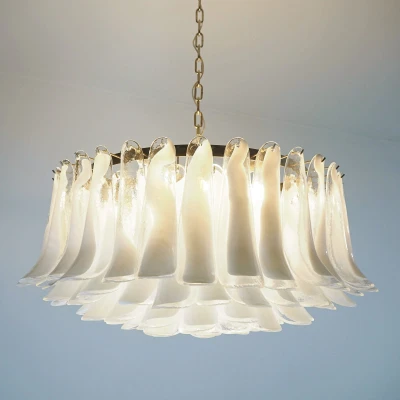 Люстра Petals White Murano