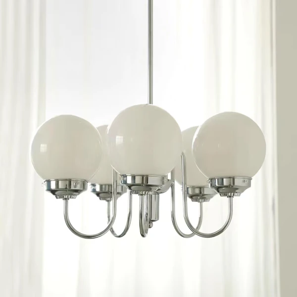 Люстра Carisa от Progress Lighting — цвет хром, из материала метал, залізо, стиль модерн