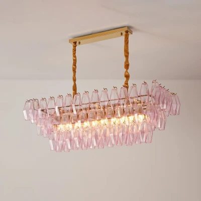 Скляна люстра Rose Prism