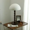 Настільна лампа Satori Paper Shade — колір горіха і білий, з матеріалу метал, дерево, стиль модерн