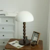 Настільна лампа Satori Paper Shade — колір горіха і білий, з матеріалу метал, дерево, стиль модерн