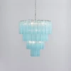 Люстра Serava Cascade Murano — цвет янтарный і белый, из материала  метал, скло, стиль современный
