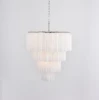 Люстра Serava Cascade Murano — цвет янтарный і белый, из материала  метал, скло, стиль современный