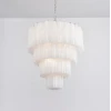 Люстра Serava Cascade Murano — цвет янтарный і белый, из материала  метал, скло, стиль современный