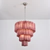 Люстра Serava Cascade Murano — цвет янтарный і белый, из материала  метал, скло, стиль современный
