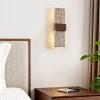 Настінний світильник Siena Travertine — бра, колір жовтий і колір горіха, з матеріалу метал,  жовтий травертин, стиль модерн