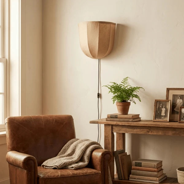 Настенное бра Sienna Linen (подключаемое к розетке)