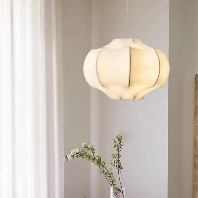 Шовковий підвісний світильник Silken Lotus