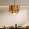 Підвісна лампа Soltera Woven Swag — підвісний світильник, колір коричневий і бежевий, з матеріалу метал, натуральний ротанг, стиль модерн
