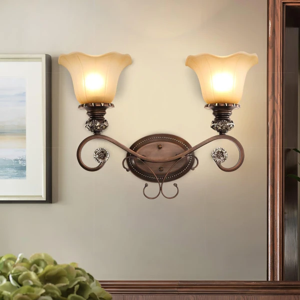 Настенный светильник Sonoma Valley — бра, цвет медь, из материала залізо, метал, стиль арт деко