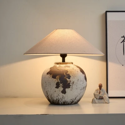 Керамическая настольная лампа Speckled Globe