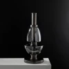 Световая индикация таблицы символов — настольная лампа, цвет черный і золото, из материала  алюміній, скло, стиль модерн