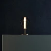 Настільна лампа Totem — колір прозорий і сірий, з матеріалу скло, метал, стиль модерн